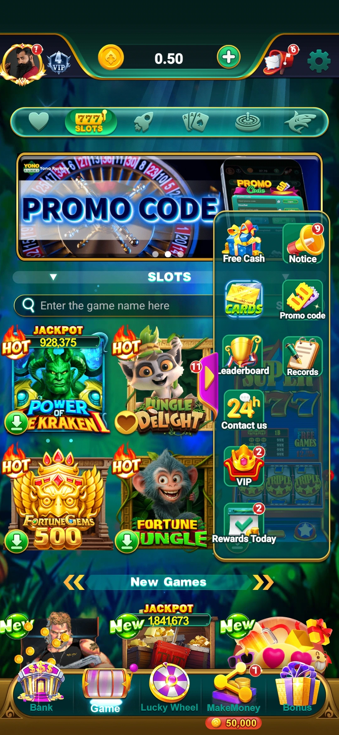 Spin Winner slot reels and symbols screenshot